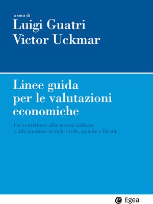cover image of Linee guida per le valutazioni economiche